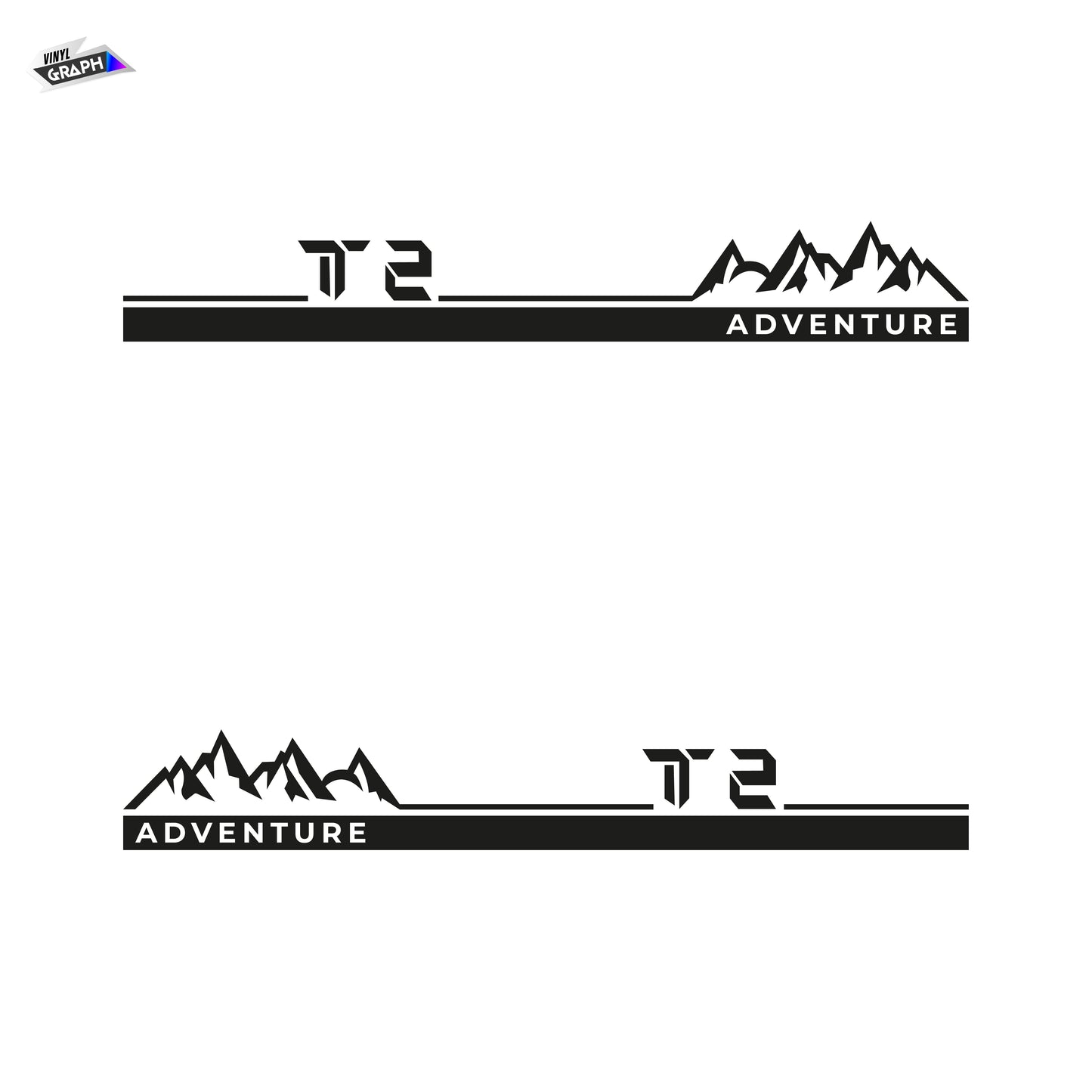 Jetour T2 Adventure Side Stripes – Off-Road Mountain Vinyl Decals (Color Options Available)