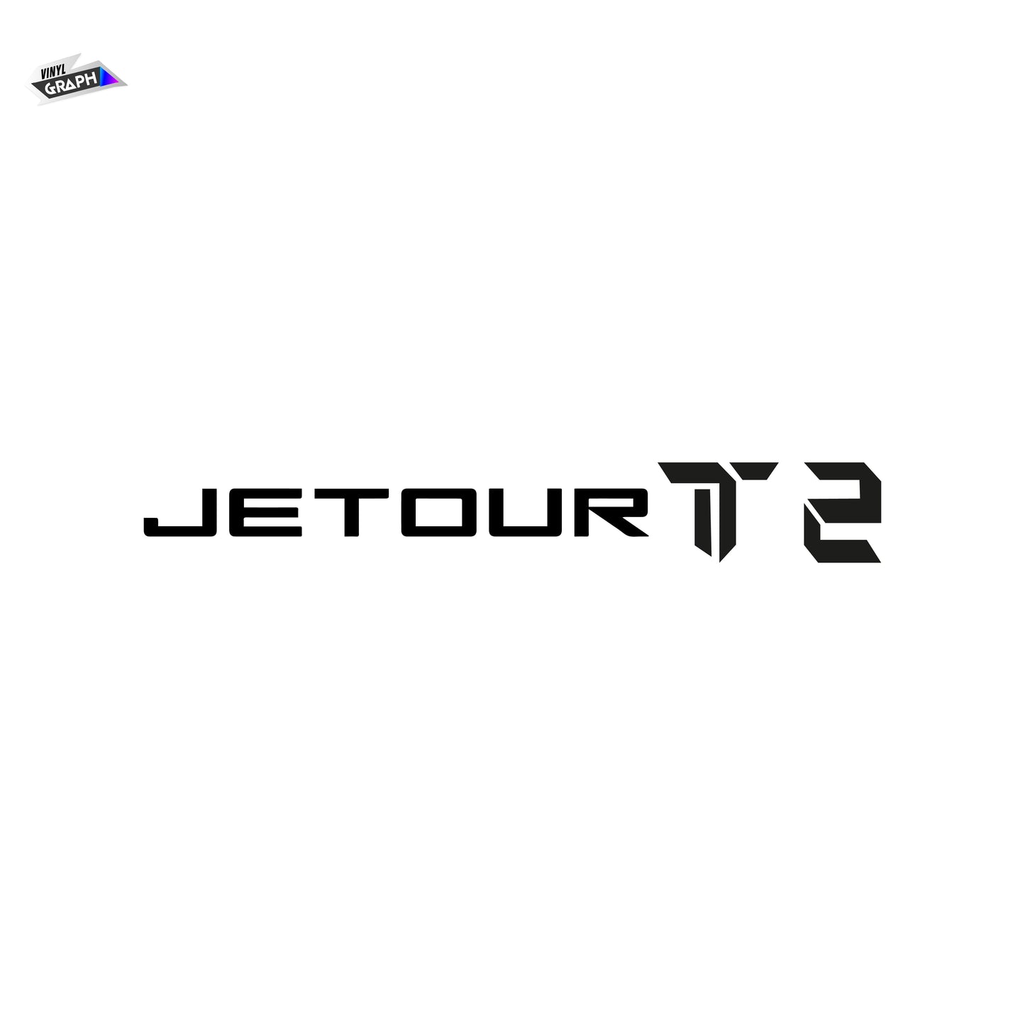 Jetour T2 Bonnet Side Stickers (2 Pcs) – Reflective Vinyl Decals for Chery Jetour Traveller | Mactac Material | Multiple Colors
