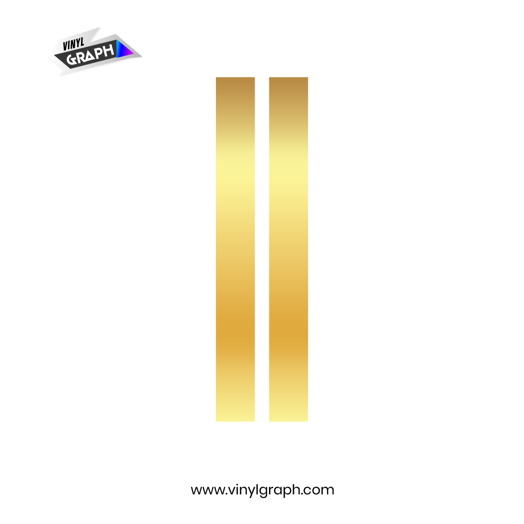 VinylGraph Custom Racing Stripe Kit – Gold Performance Edition