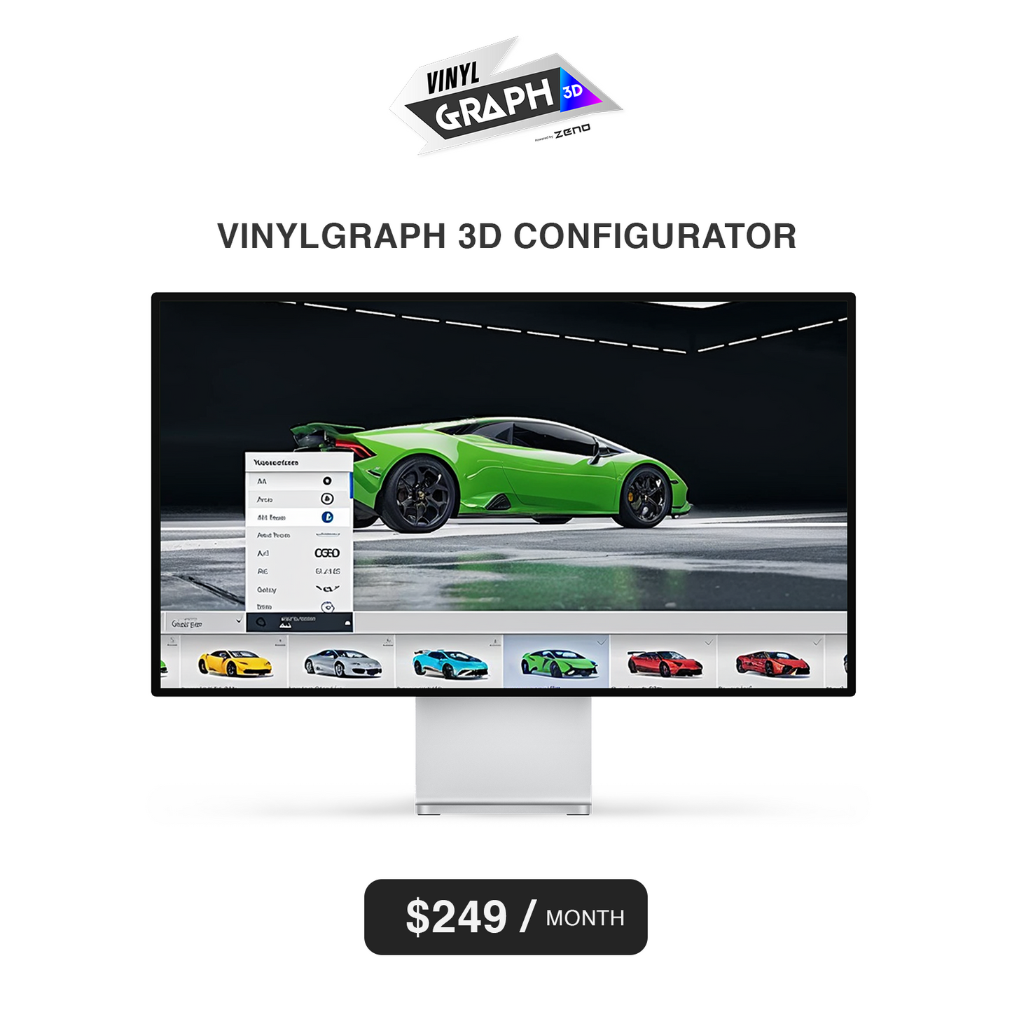 VinylGraph 3D Configurator Visualizer – Powered by Zeno (Unreal Engine) | Annual Subscription
