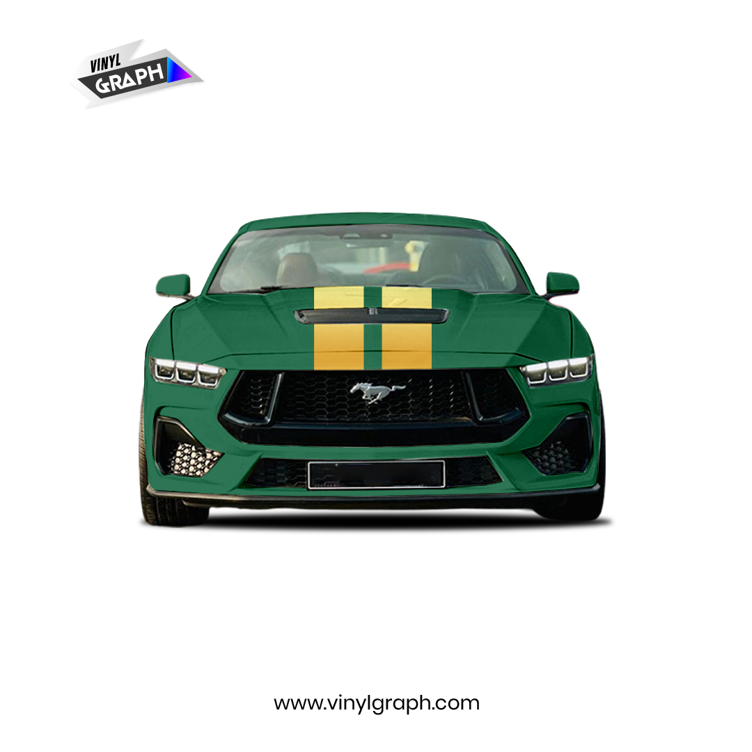 VinylGraph Custom Racing Stripe Kit – Gold Performance Edition