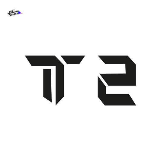 Jetour T2 Logo Decals (2 Pcs) – Fuel Tank, Trunk, Spare Tire & Window Vinyl Stickers | Mactac Material | Multiple Colors